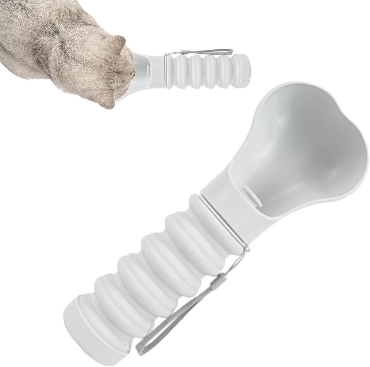 Reisfles Hond - Hondenwaterfles Drinkbak - Reizen met Huisdier - Opvouwbaar Lekvrij Ontwerp - 230 ml - Meerlaags