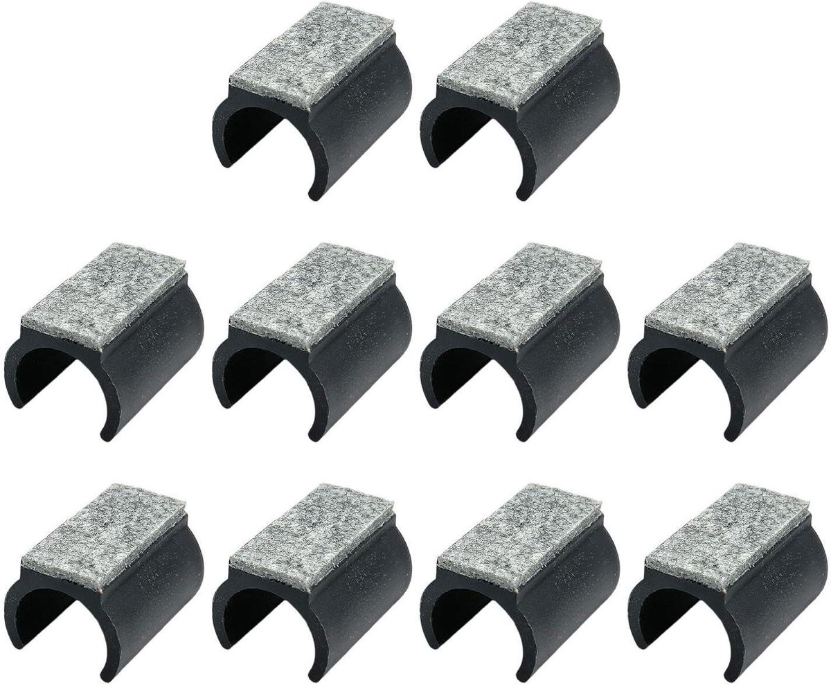 Stoelmatten - Meubelbeschermers Vilt - Meubels Beschermen - Antislip Vilt - 40mm Diameter - Zwart