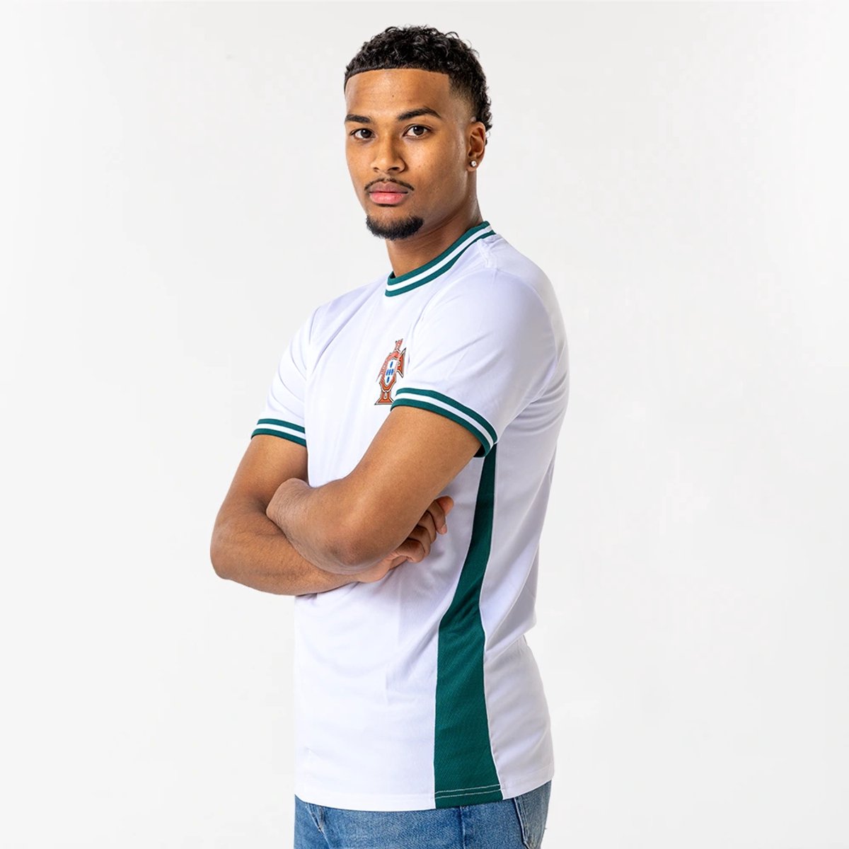 Portugal Voetbalshirt Heren - Maat S t/m XXL - Wit - Groen - FPF - Officiële Fanmerchandise