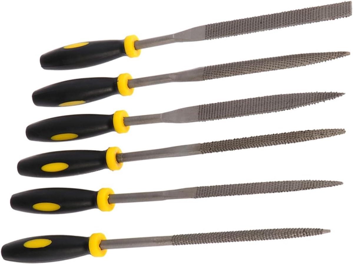 Mini Vijl Set - Houtvijlen Raspen - Hout Bewerken - Gekartelde Tanden - 16 cm - Multicolor