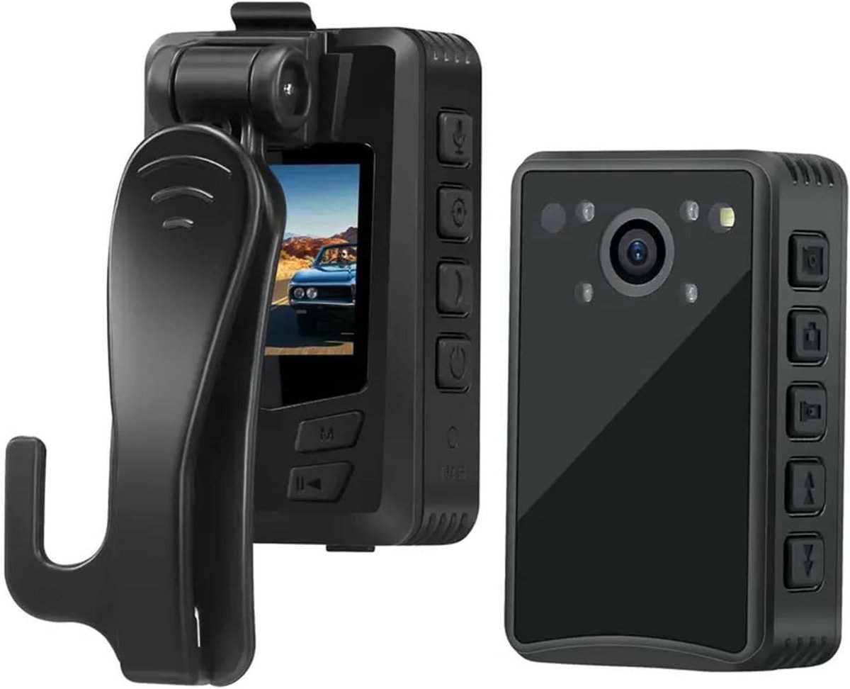 Bodycam - Mini Camera Recorder - Veiligheid Bewaken - Nachtzicht Infrarood - 76x46x25mm - Zwart