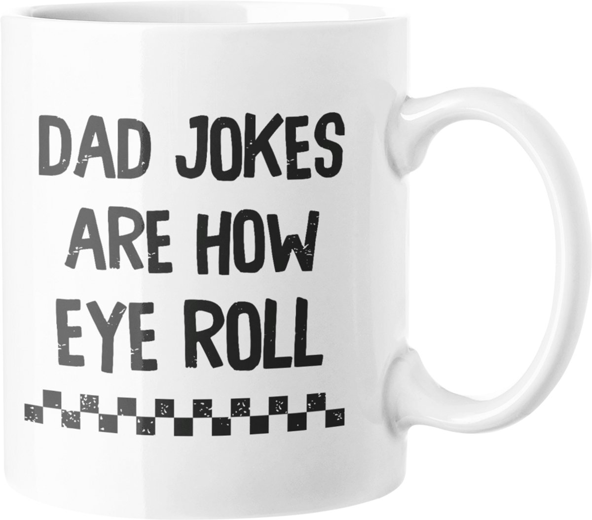 Grappige Papa Grappen Mok - Humor Cadeau voor Vader, Vaderdag, Verjaardag - Oogrol Koffiekopje