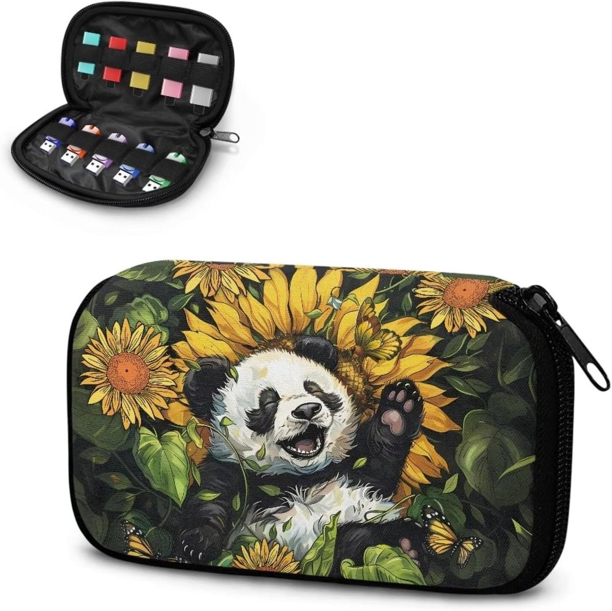 USB Flash Drive Organizer - USB Stick Tasje - Opslag en Transport - Set van 10 Pouches