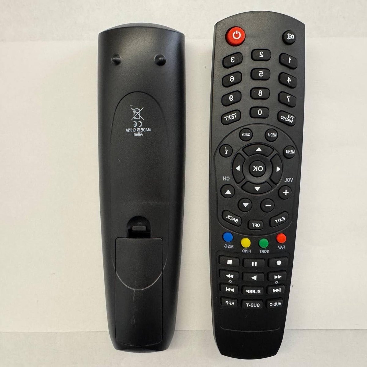 Afstandsbediening - Afstandsbediening TV - TV Bediening - Specifieke Modellen Compatibel - 8 Meter Bereik - Zwart