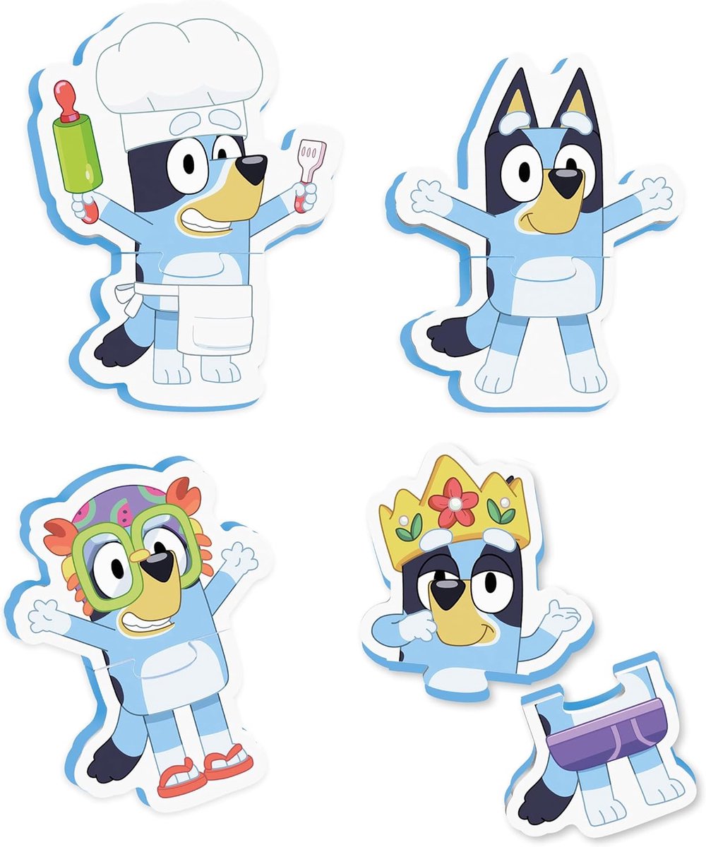 Tomy badpuzzel bluey multicolor schuim speelgoed voor kinderen. afbeelding