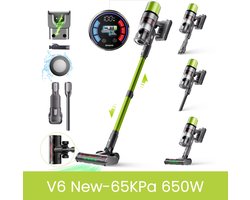 Trexxo - Stofzuiger - Draadloze Stofzuiger - LED - Steelstofzuiger - 650W - Krachtige zuigmodes - 65 min looptijd - Detecteert vuil
