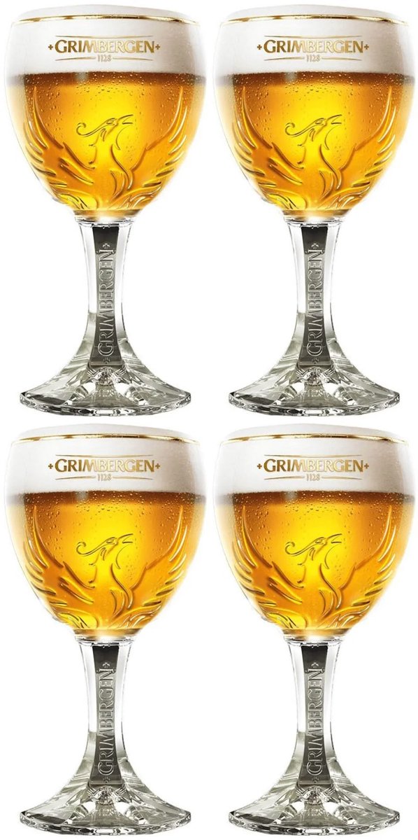 Grimbergen Bierglazen 330 ml - 4 stuks