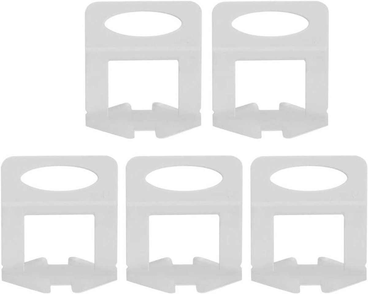 Tegel Leveling Clips - Tegelzetters Hulpmiddel - Vloeren Egaliseren - Herbruikbaar Ontwerp - 100 Stuks - Transparant