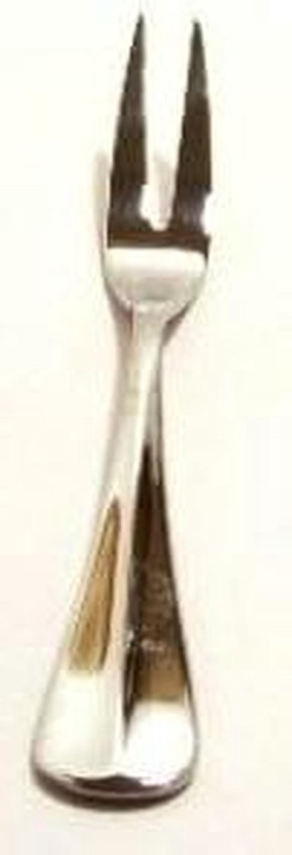 Vleesvork - Keukengereedschap - Serveren van vlees - Hoogglans gepolijst - 15 cm - Zilverkleurig