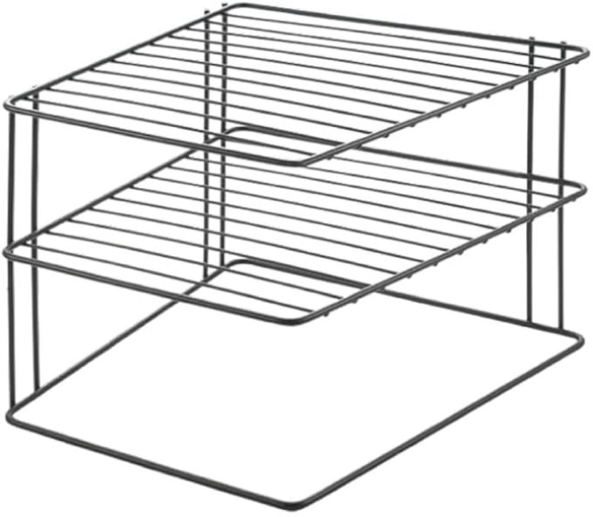 Hoekkastinzet 2-laags 25x25x19cm - Ruimtebesparende Opbergoplossing