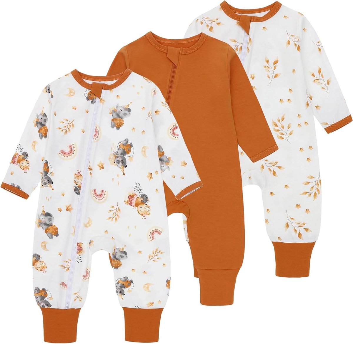 Zomerslaapzak met Voeten - Slaapzak Baby Zomer - Veilig Slapen - Ademend Katoen - 12-24 Maanden - Oranje