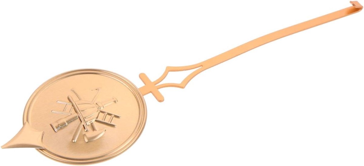Klok Slinger - Wandklok Onderdelen - Klok Repareren - Metalen Slinger - 22 x 6 x 1 cm - Goud