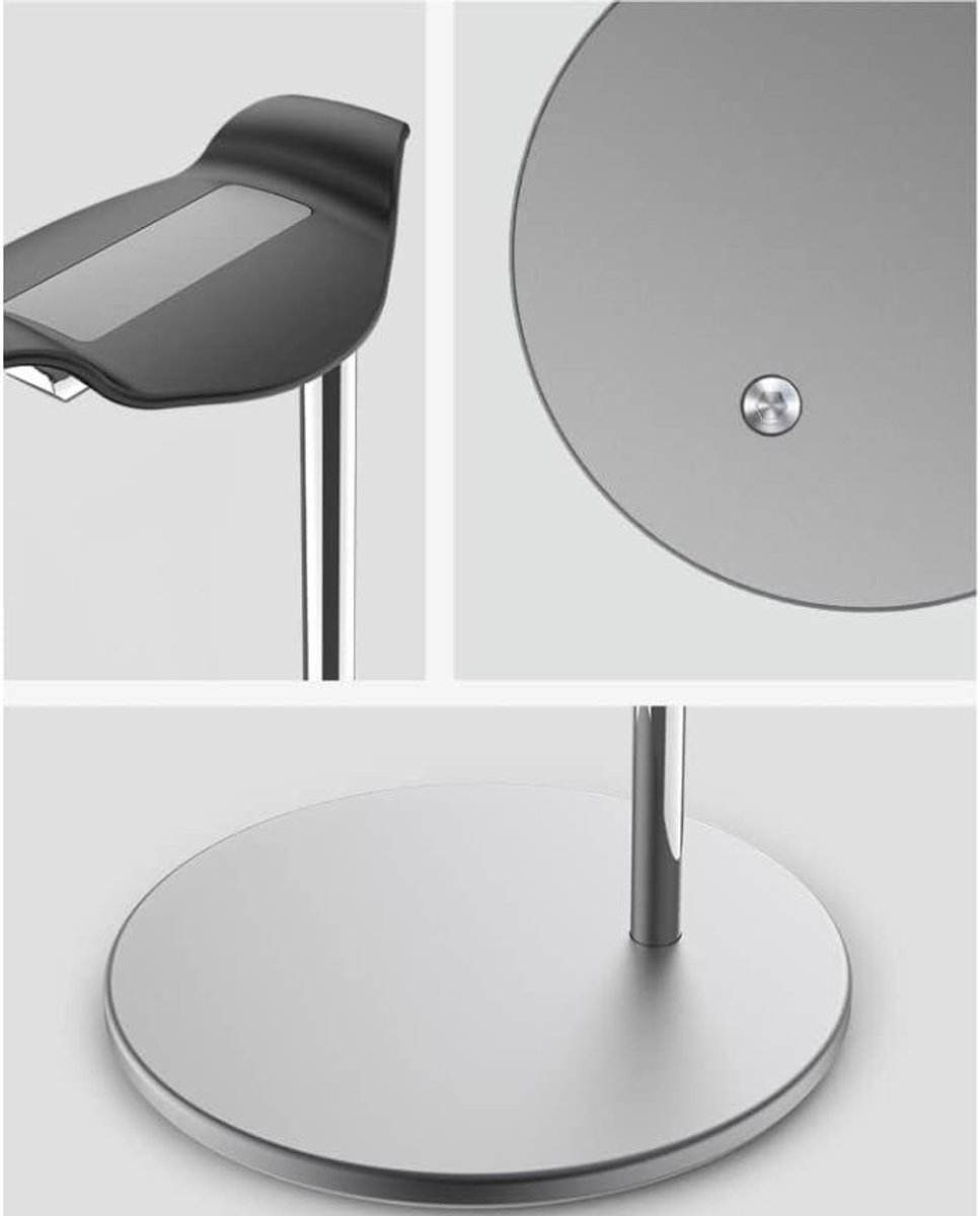 Hoofdtelefoonstandaard - Headset Houder - Bureau Organisatie - Aluminiumlegering - 11.6 x 26cm - Grijs