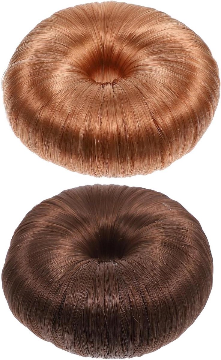 Haar Bun Maker - Knotvormer Haardonut - Haar Stijlen - Natuurlijke Look - 7 x 7 x 3 cm