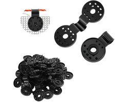 40 stuks Schaduwdoek Klemmen, Ronde Plastic Klemmen voor Tuinnet, Kasfolie, Zonweringnet, Luifelbevestiging, Tuin Tent Schuilplaatsen