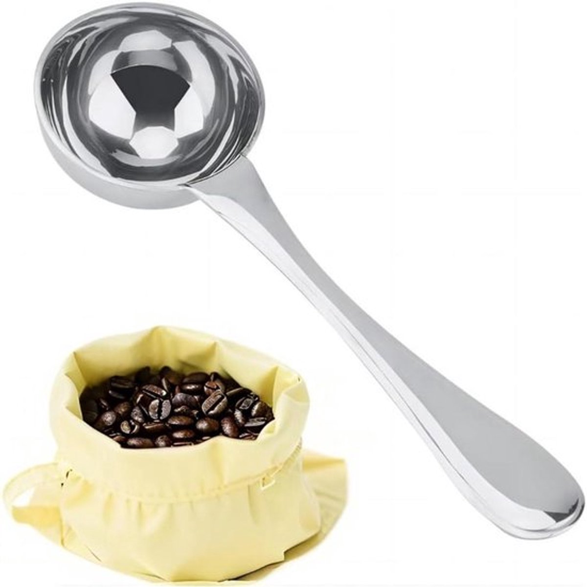 RVS Koffie Maatlepel met Lange Steel - Thee Scoop Eetlepel (15ML)