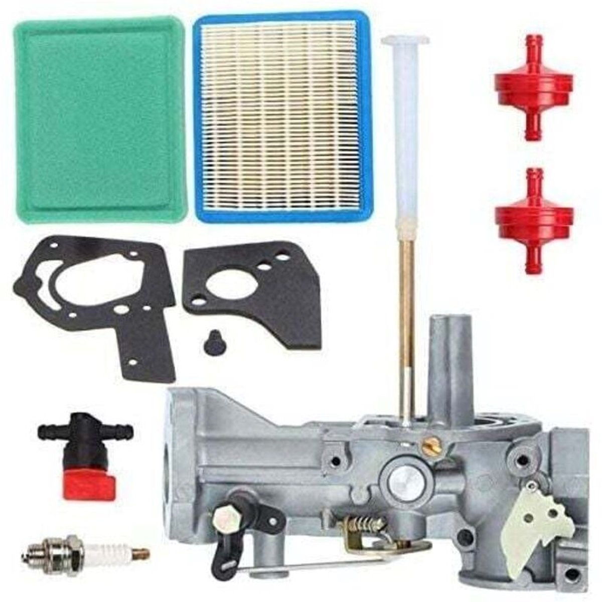 De carburateur is geschikt geschikt voor Briggs & Stratton-motoren geschikt voor onderdeelnummers 498298, 692784, 495951, 492611, 495426 en 490533, en is geschikt geschikt voor motoren van 5 pk.
