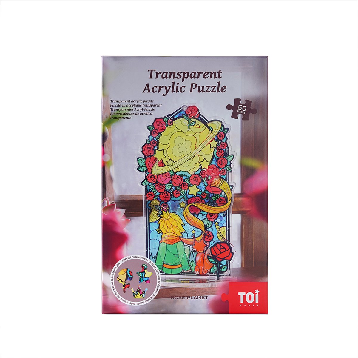Rozen Planeet 3D Puzzel - Acryl Bouwpakket Decoratie