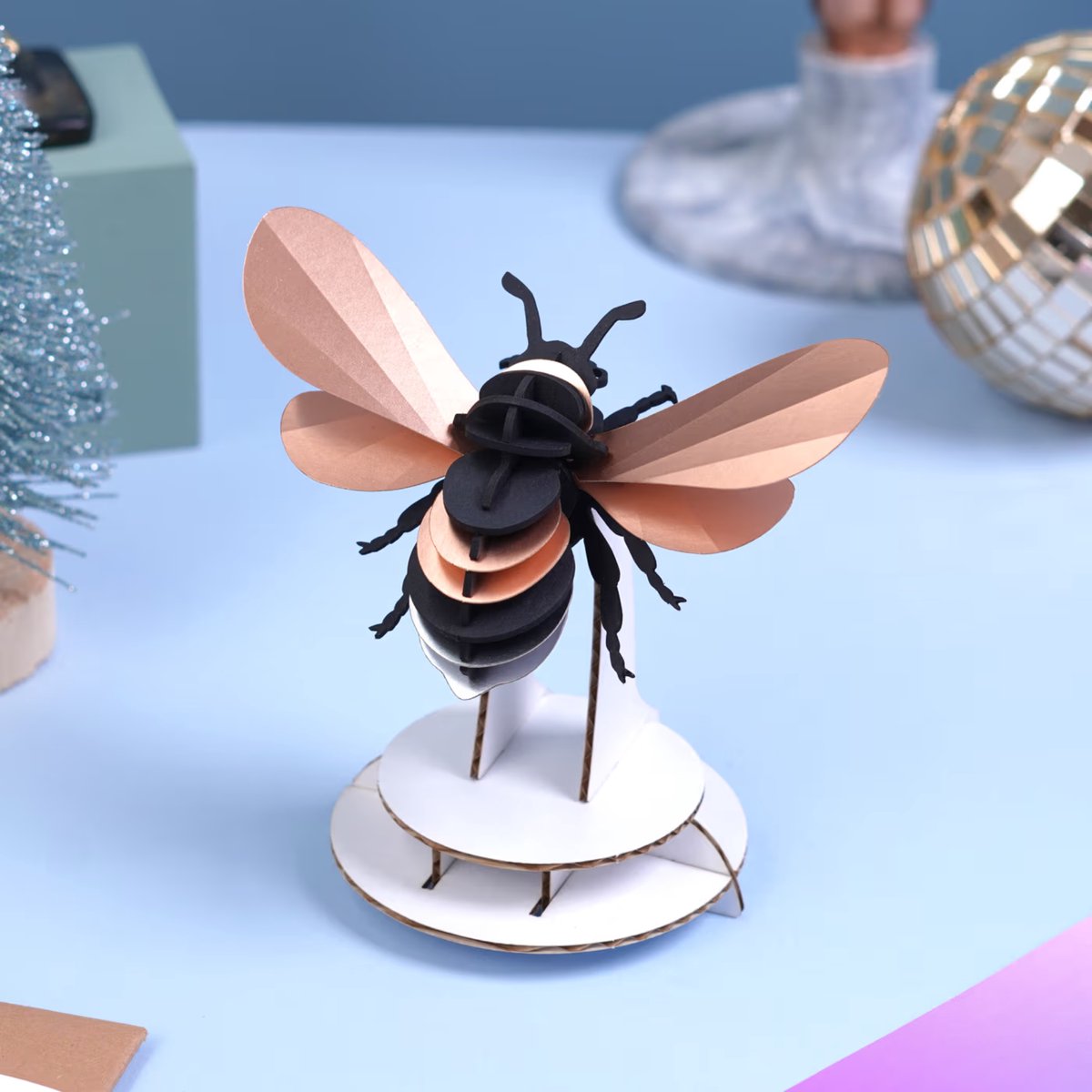 Assembli 3D-puzzel Hommel - Rose Goud
