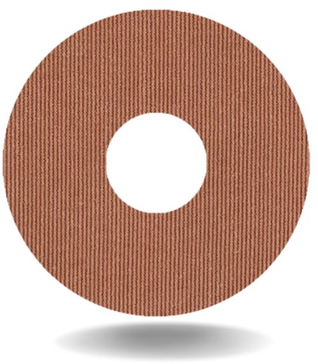 tinsulin - fixtape sensorpleister ringpleister voor Freestyle Libre 3 of infusiesets - beige - set van 20 stuks