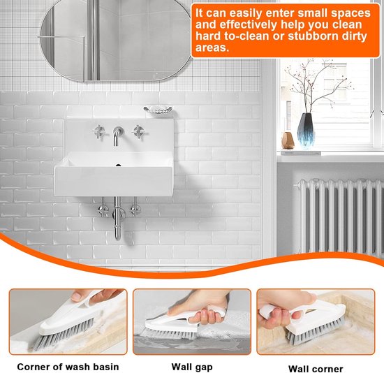 Reinigingsborstel - Voegenborstel - Schoonmaken - Ergonomisch Handvat - Niet gespecificeerd - Niet gespecificeerd van Merkloos	 — afbeelding 5