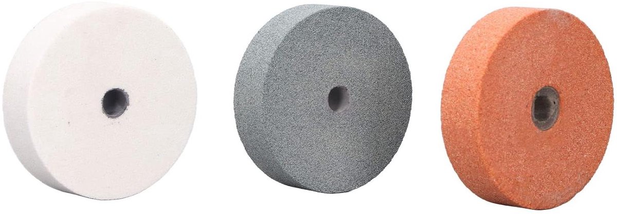 Polijstschijven Set - Slijpschijven Polijstwielen - Oppervlakken Bewerken - Duurzaam Siliciumcarbide - 75 mm - Grijs
