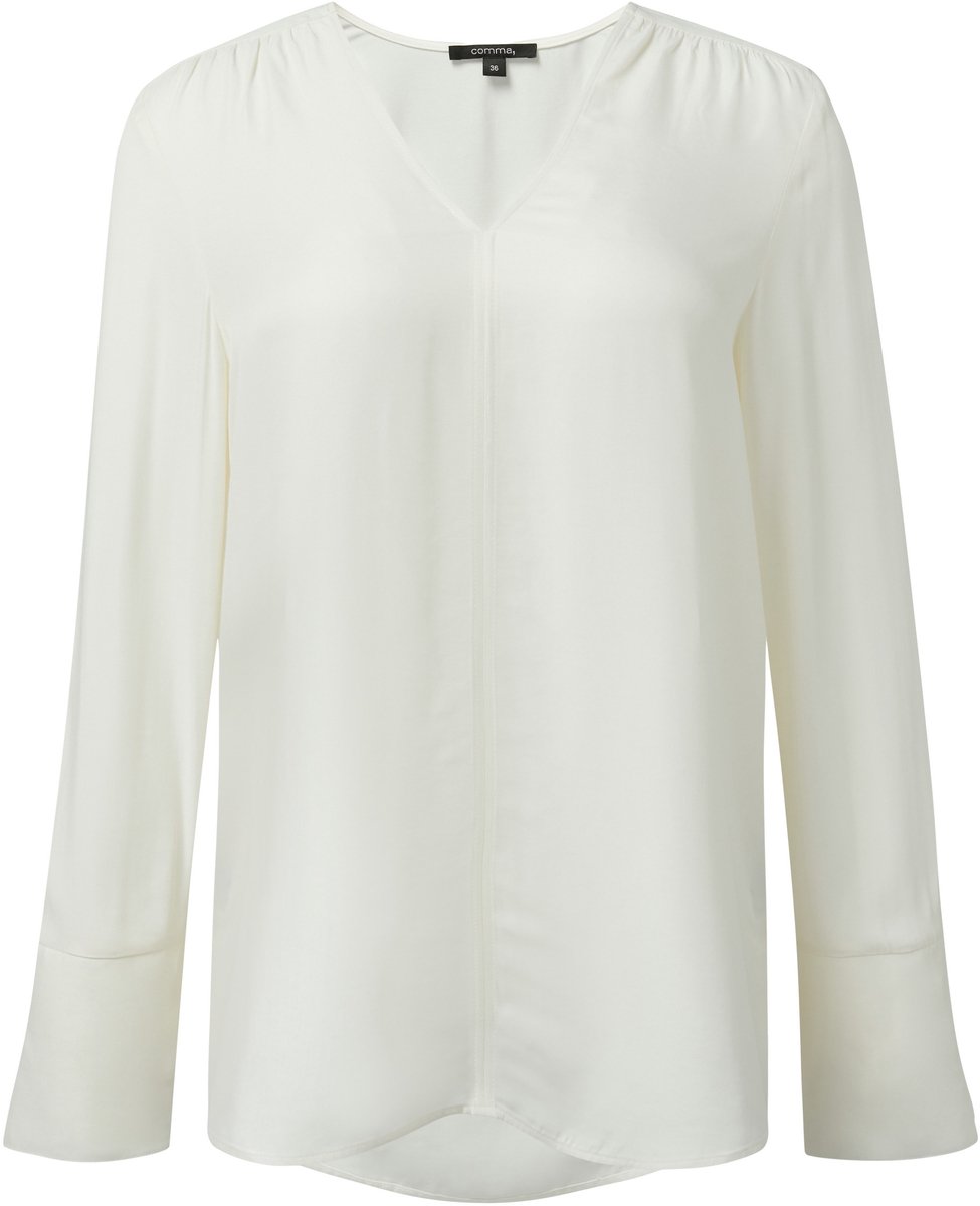 comma - female - Viscose blouse met V-halslijn