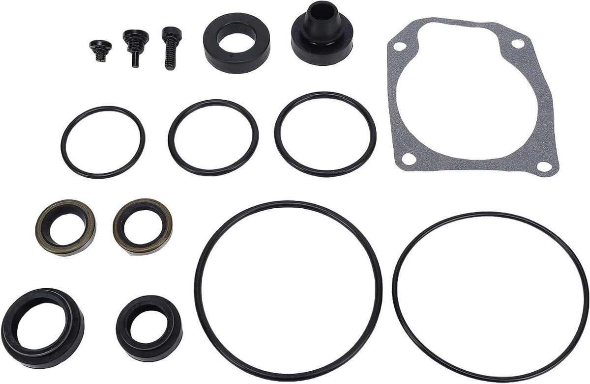 Afdichtingsset Buitenboordmotor - Onderdelen Onderwaterhuis - Motoronderhoud - Duurzame Rubber Metalen Materialen - 15 stuks - Niet gespecificeerd