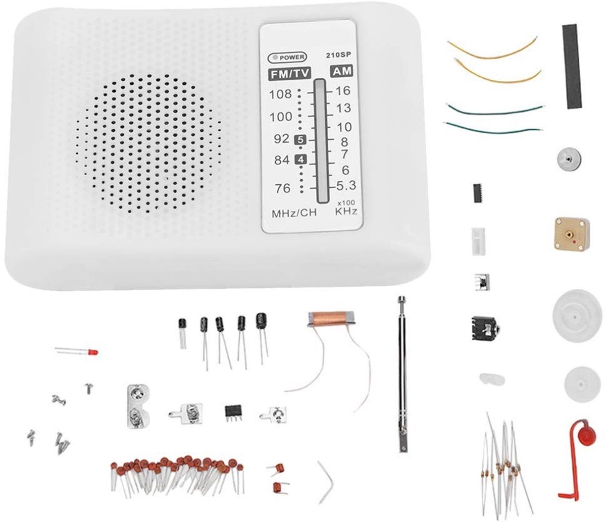 ONF3 - AM/FM Radio Kit - Eenvoudig te Solderen - Geschikt voor Beginners - Compact formaat - Ideaal voor DIY projecten - Handzaam en gebruiksvri...