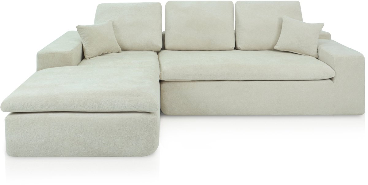 Lazy Hoekbank Beige Links