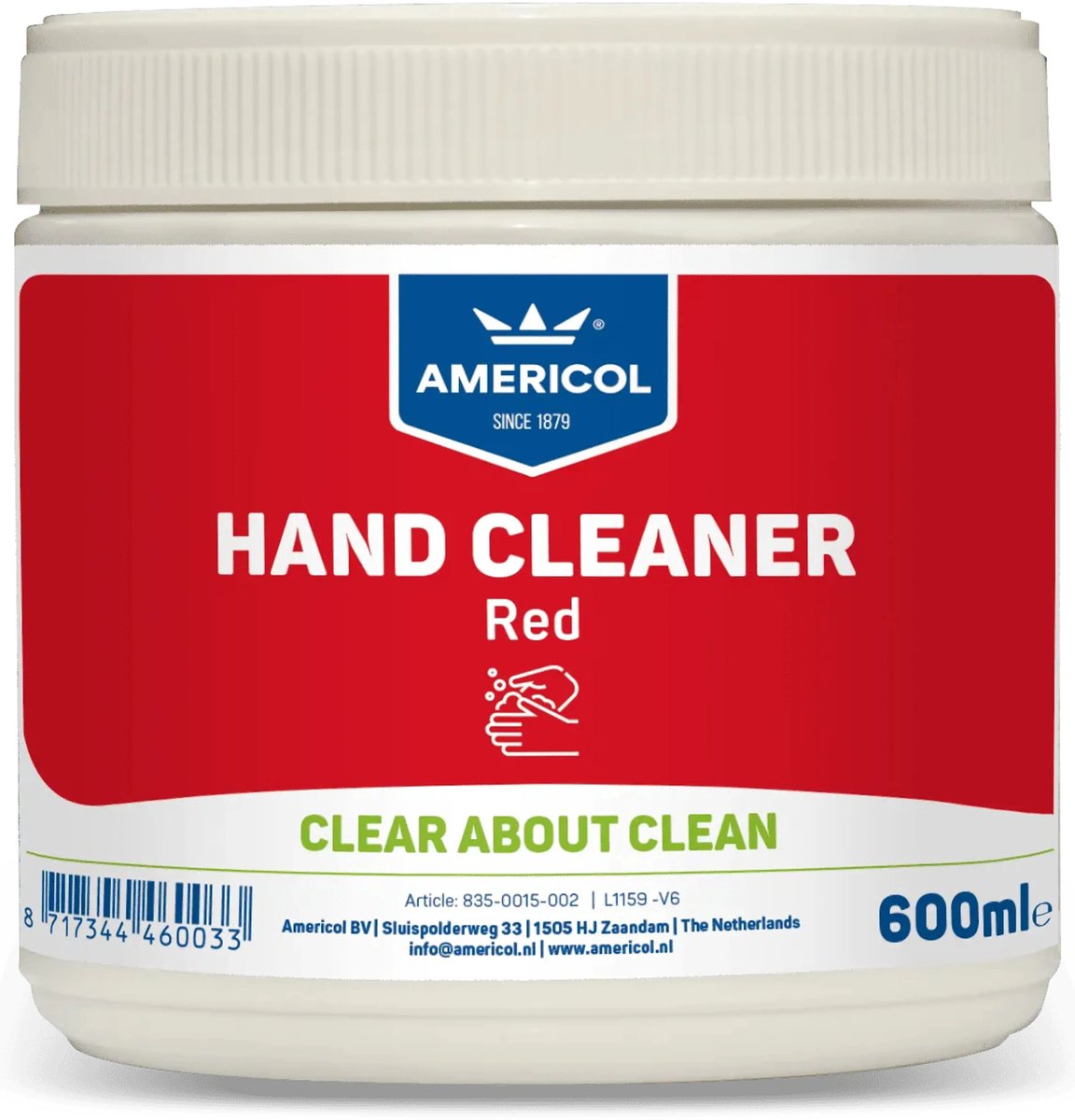 Handcleaner rood 600 ml - Handzeep - Garagezeep