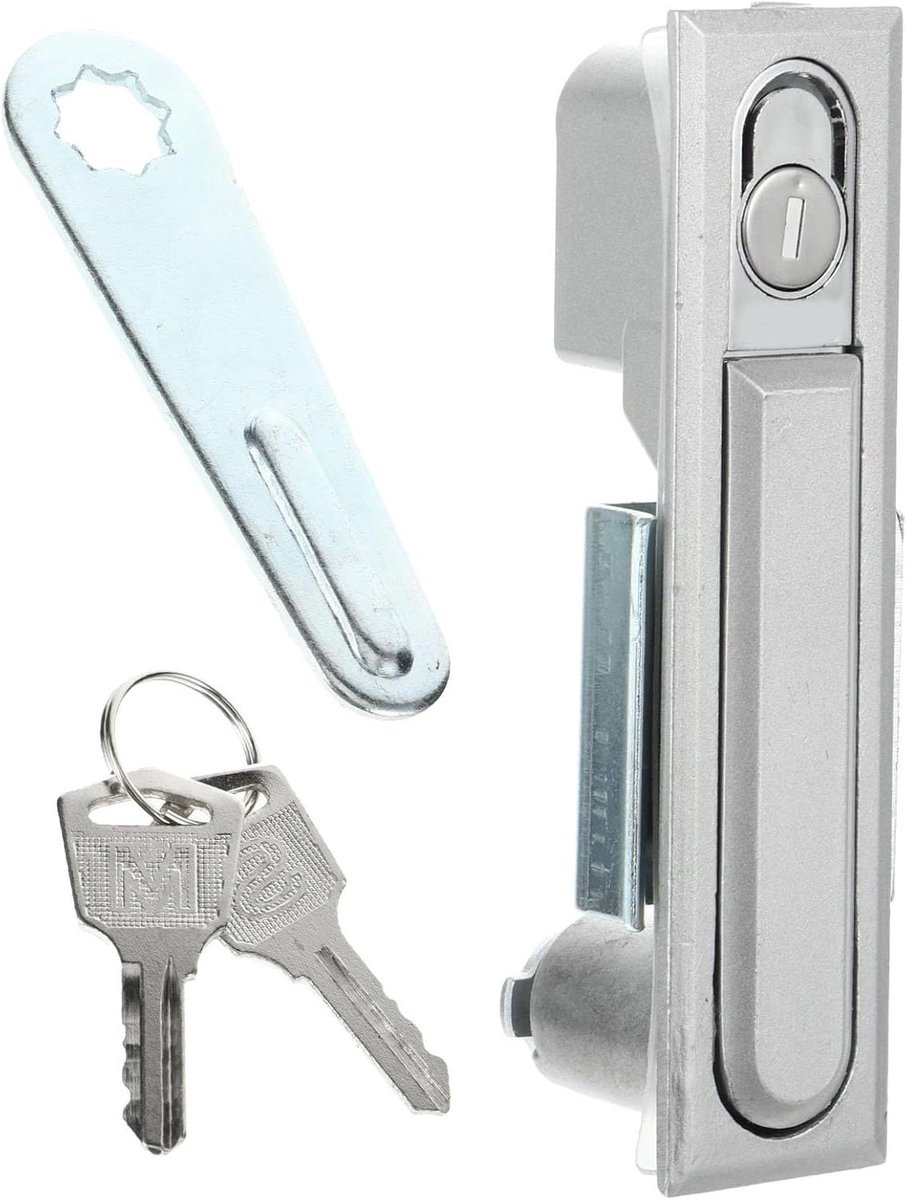 Elektrisch Kastslot - Cilinderslot Lade - Kasten Beveiligen - Aluminium Zinklegering - 14 cm - Zilver