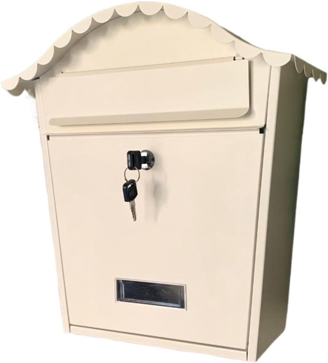 Wandbrievenbus - Brievenbus muur - Post ontvangen - Gegalvaniseerd staal - 36x37x105cm - Grijs