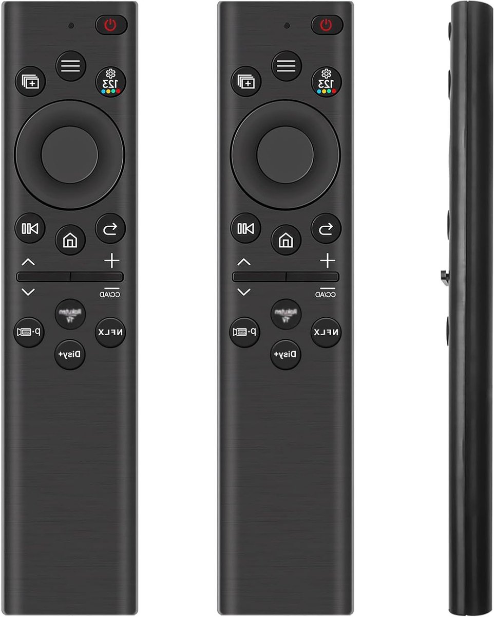 Universele Afstandsbediening voor Smart TV - Vervangende Afstandsbediening met Snelle Toegangstoetsen voor QLED en LED Televisies, 2 Stuks