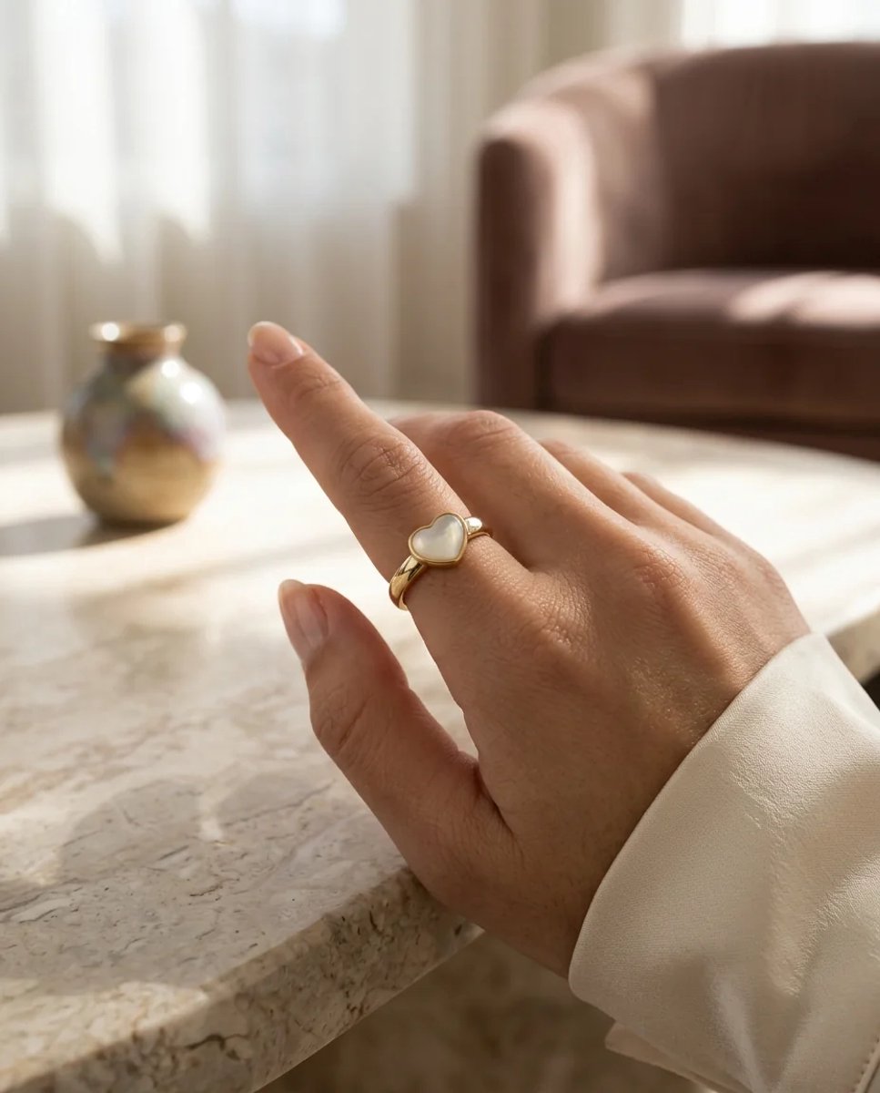Dorvina Kalpli Minimalistisch Dames Ring Goudkleurig