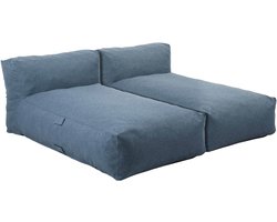 Oviala - Modulaire tuinset met 2 ligstoelen Pacific blauw - Mixi