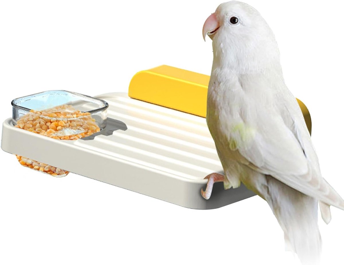 Voedingsplatform voor Vogels en Kleine Dieren - Geschikt voor Parkieten, Hamsters, Egels en Eekhoorns, Ideaal voor Voeding en Spelen