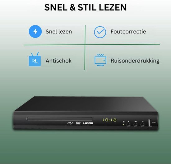 Thuys - DVD Speler met HDMI - Blu Ray Spelers - Externe DVVD Speler van Thuys — afbeelding 4
