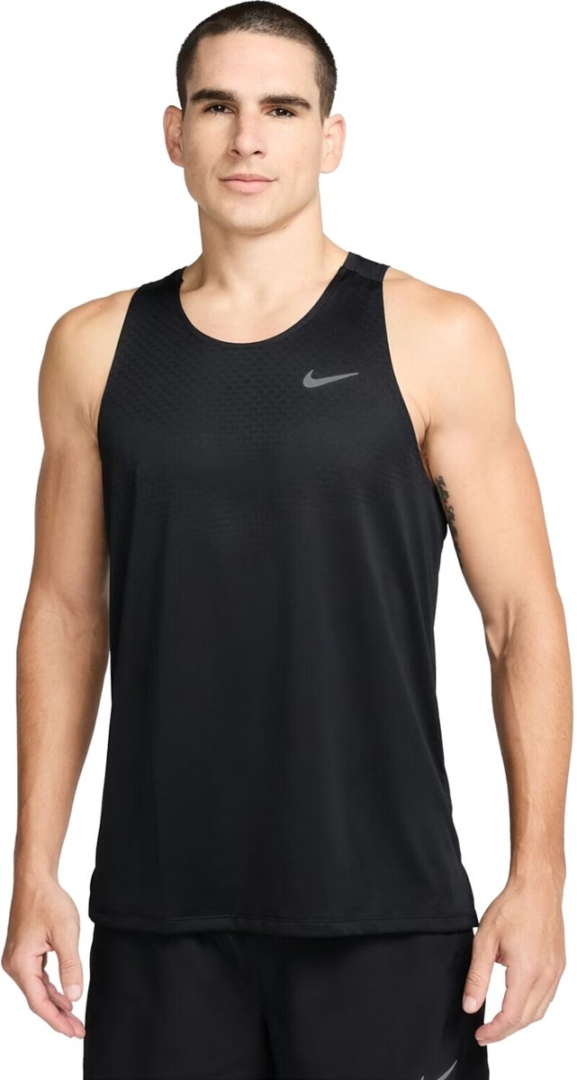 Nike Stride Dri-fit Heren T-shirt Hv5210-010 Kleur -multicolour Multicolor