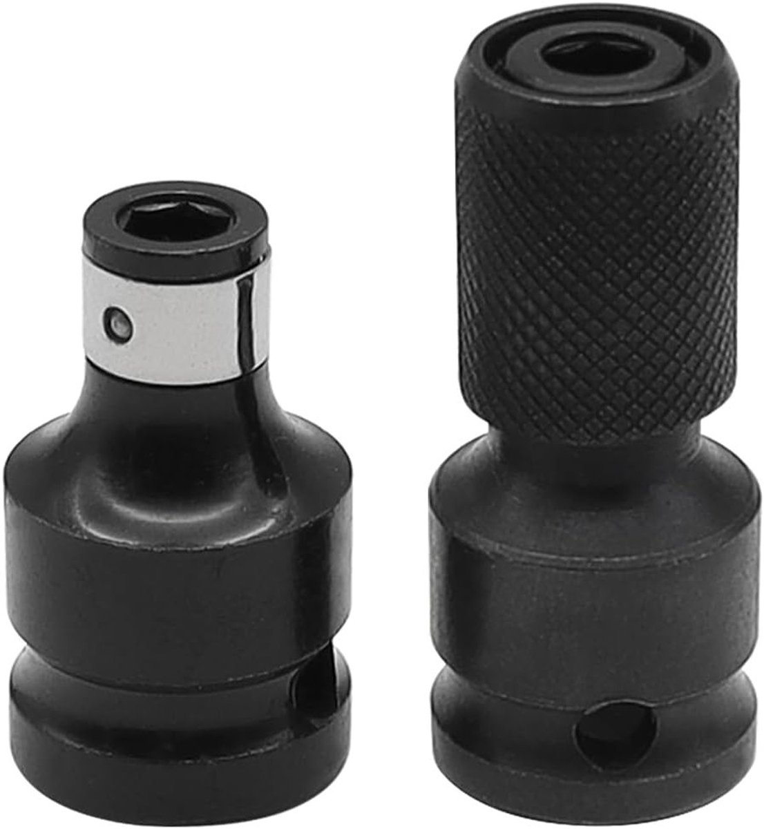 Set van 2 Steeksleutels voor Schroevendraaier Adapter van 1/2 naar 1/4 Inch, Geschikt voor Krachtdraaier, Boormachine en Momentsleutel