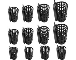 Visvoer Mand - 12 Stuks Metalen Voeder Mand Voor Vissen - Ideaal Voor Vijver, Hengelsport en Voedselaccessoires