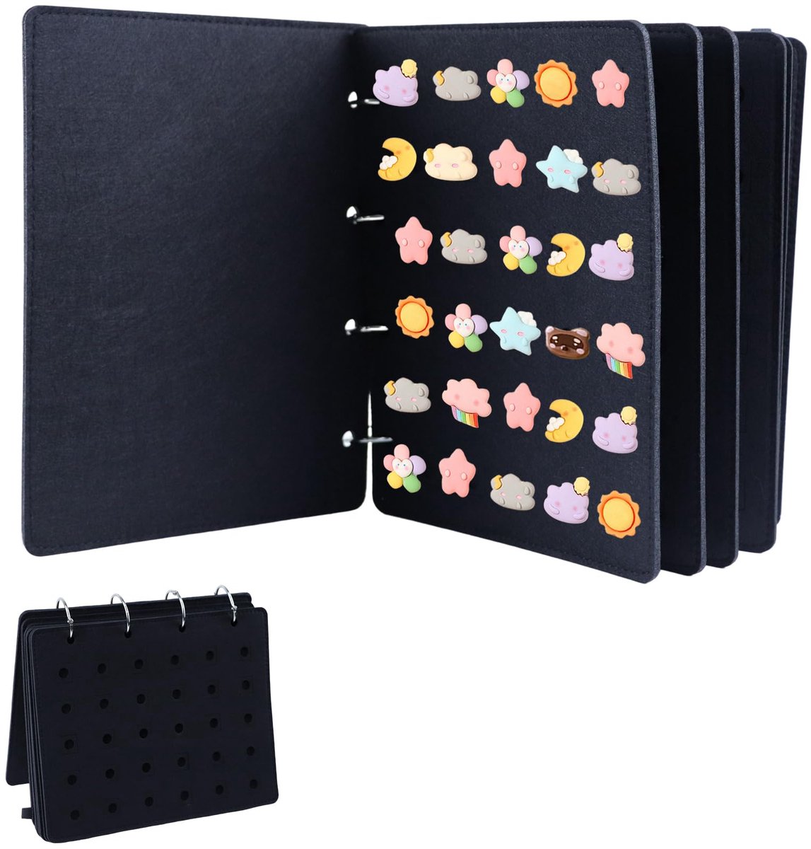 carmdering - Pin display boek - 8 pagina’s opbergmap voor pins - geschikt voor 180 pins - voor collectie en display