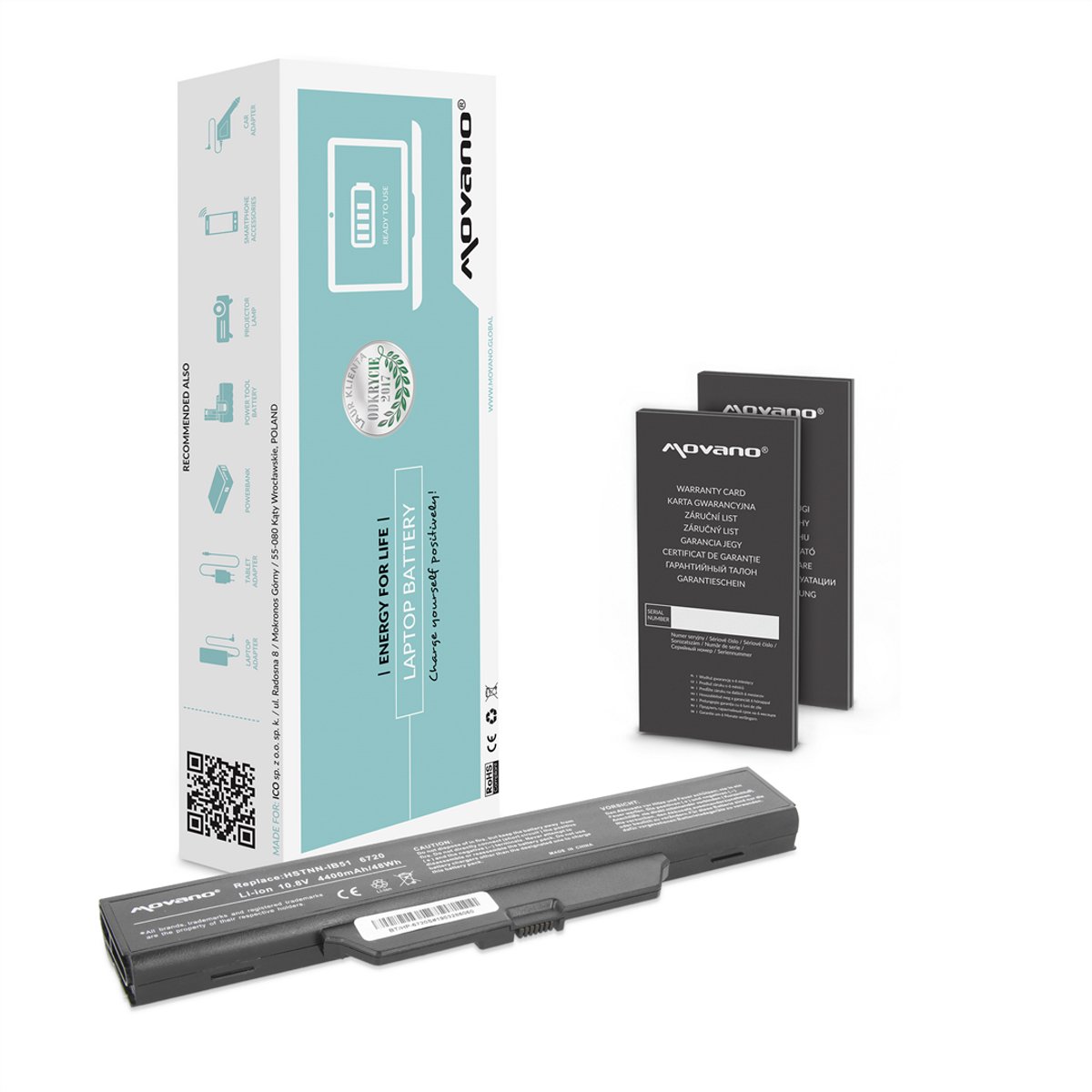 Movano - Laptopbatterij - HP Compaq 6720s 6730s 6735s 6800s 6820s - Li-Ion