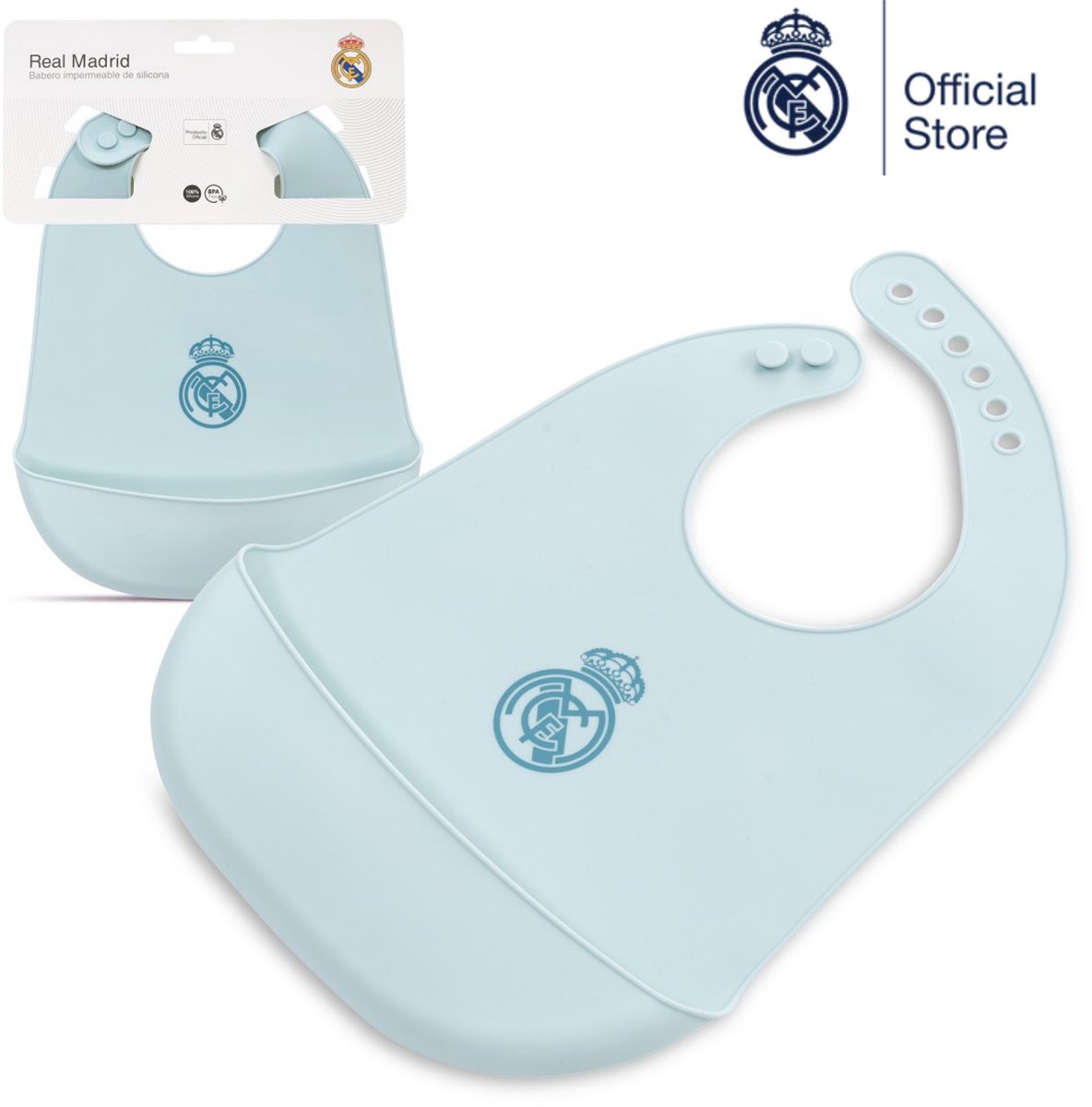 REAL MADRID™ Baby slab | Blauw | 0+ jaar | BPA-vrij