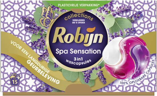 Robijn Wascapsules 3-in-1 Spa Sensation 15 stuks