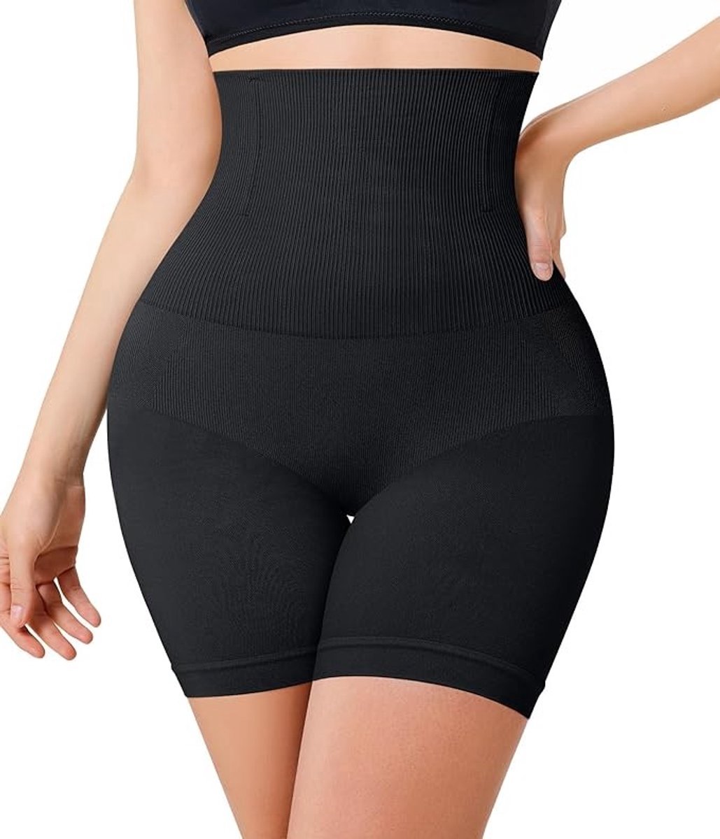 Vormgevende hoge taille onderbroek - naadloze bodyshaper met korte pijpen