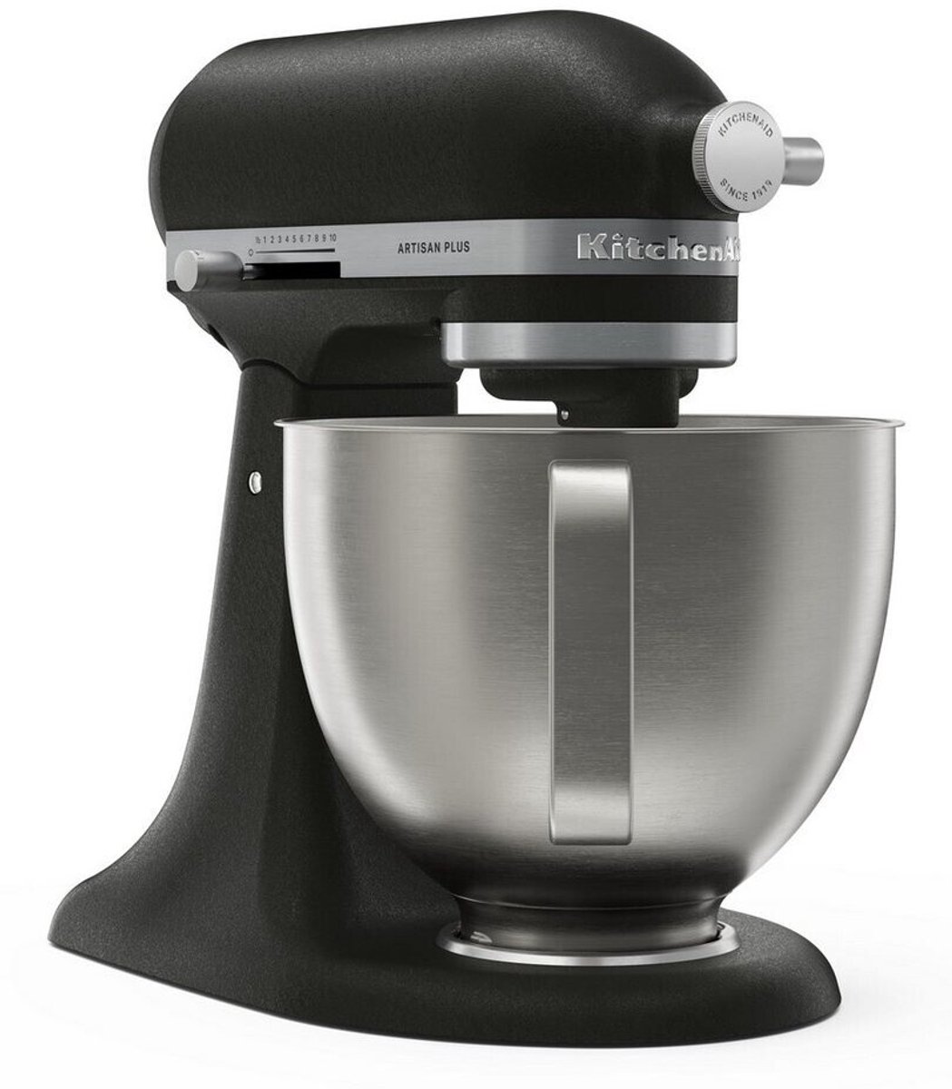 KitchenAid Artisan Plus 5KSM50PKVEBK Keukenmachine - 4,7 Liter - 325W - Kantelbare Motorkop - Gietijzer Zwart (Cast Iron Black) thumbnail 6