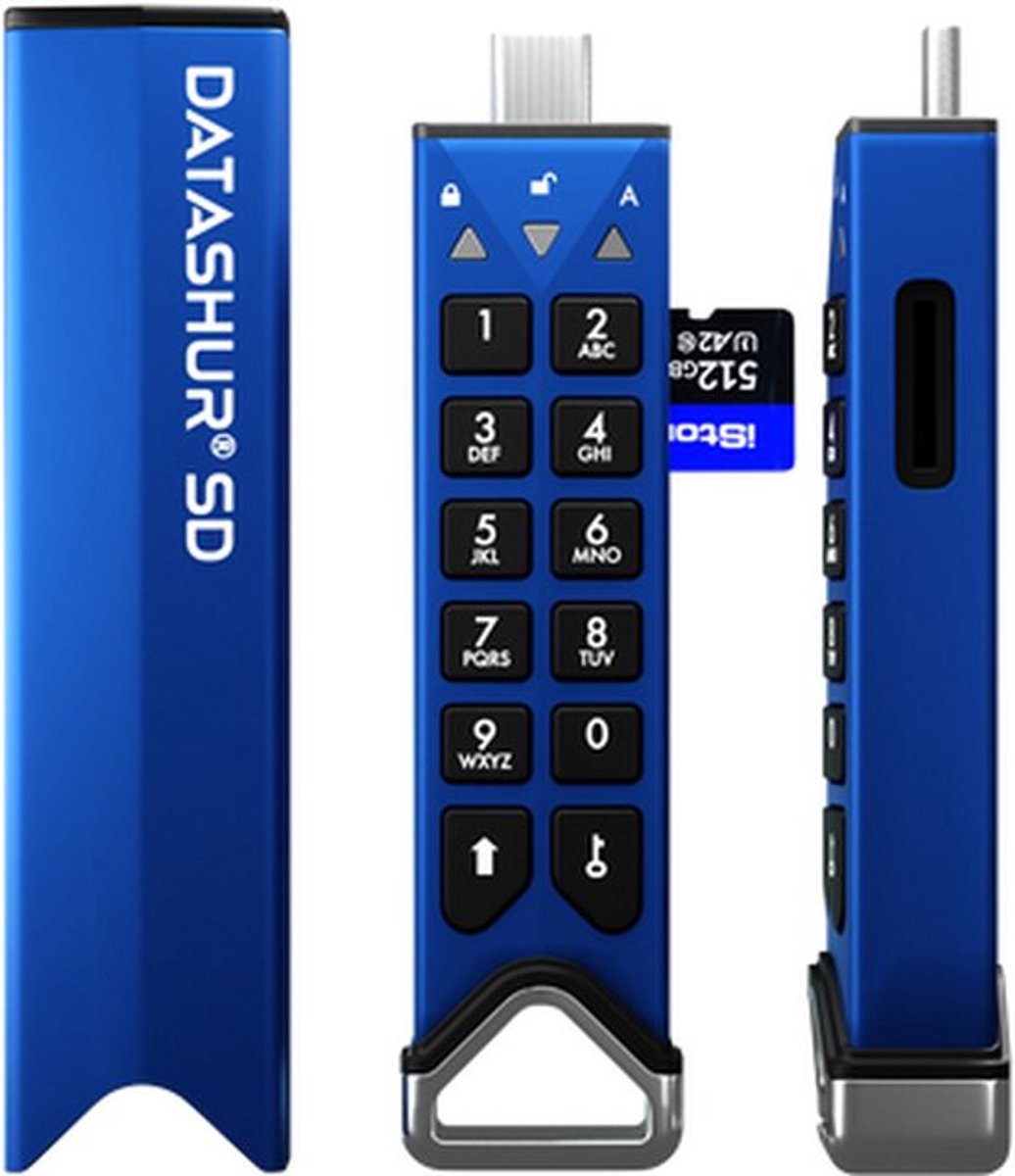 iStorage datAhsur SD flashdrive (module) - Single Pack - inclusief iStorage 64GB MicroSD Card