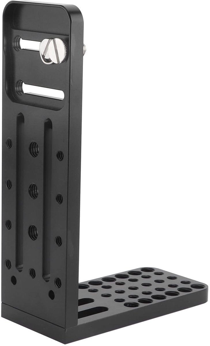 Allecto - Camera L-beugelplaat - Snelkoppelingsplaat - Universeel - Zwart - 20kg draagvermogen - Ideaal voor video-opnames - Geschikt voor DSLR-cam...