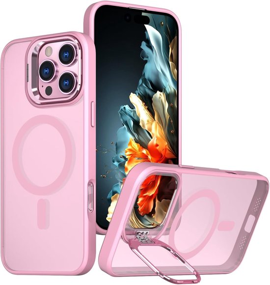 Miagon Magnetische Hoes Voor IPhone 15 Pro – Magsafe-compatibel – Met Spiegeleffect – Harde PC + Zachte TPU – Dun En Licht – Valbestendig